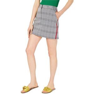 Project 28 Womens Plaid Mini Skirt, Black, NWT